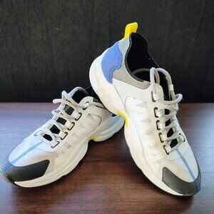 ARMANI EXCHANGE MEN'S HIGH MULTICOLOR MICROFIBER LACE UP SNEAKER ( Pre-owned )